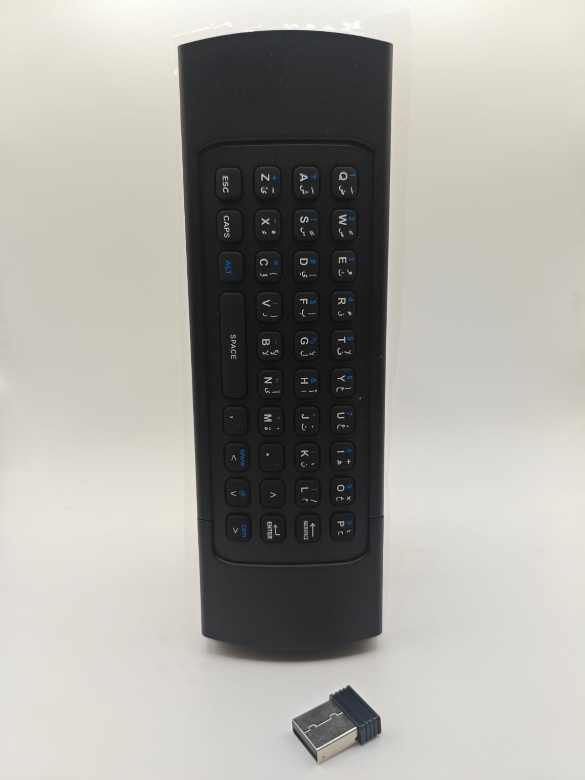 ريموت يونيفيرسال اير ماوس صوتي مع وصلة يو إس بي Remote Control Air Mouse Universal Voice with USB Receiver