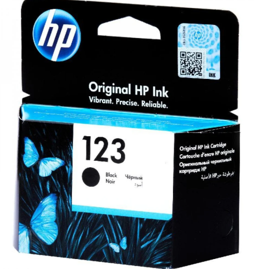 HP Ink OR Black 123 علبة حبر مطابق