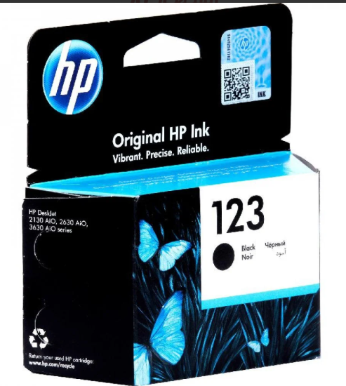 HP Ink OR Black 123 علبة حبر مطابق