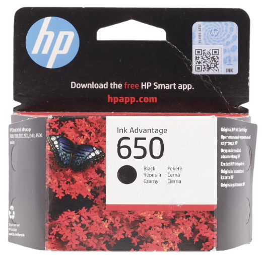 HP Ink OR Black 650علبة  حبر مطابق