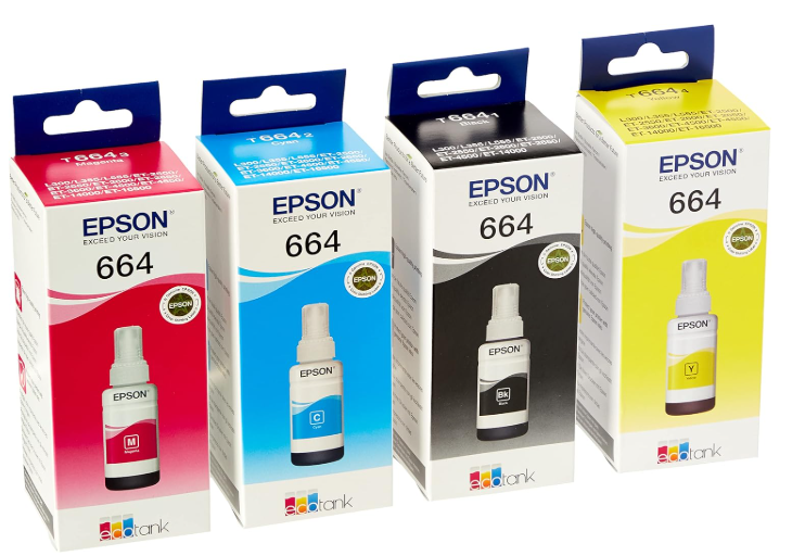 Epson Ink OR Cyan T6642  علبة حبر مطابق
