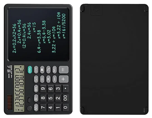 LCD آلة حاسبة كبيرة مع لوح كتابة