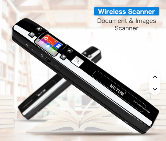 A4 ماسح ضوئي متنقل بالشحن الكهربائي USB