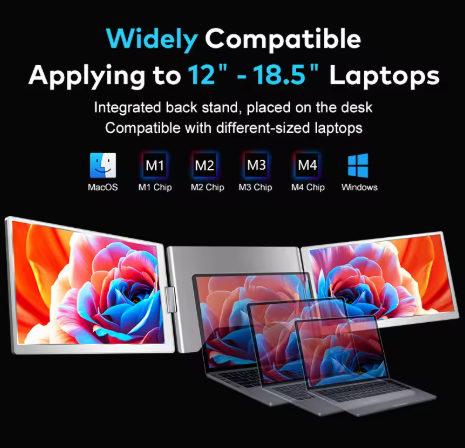 الشاشات المتعددة المحمولة موسع شاشة الابتوب