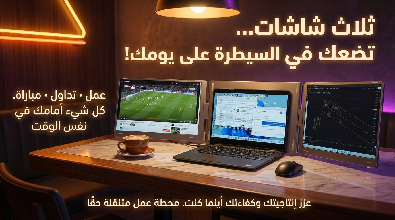 الشاشات المتعددة المحمولة موسع شاشة الابتوب