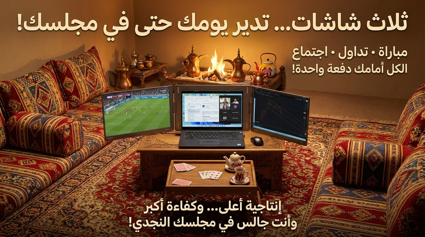 الشاشات المتعددة المحمولة موسع شاشة الابتوب