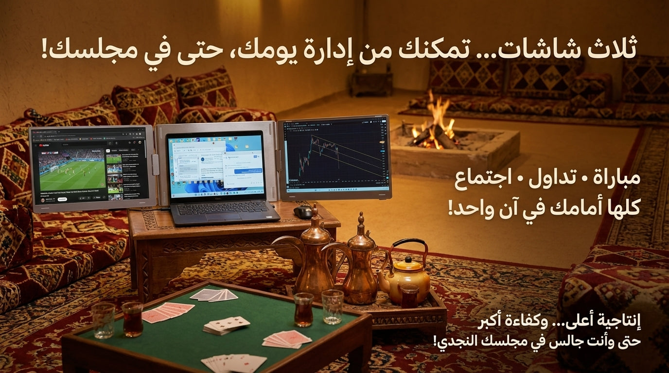 الشاشات المتعددة المحمولة موسع شاشة الابتوب