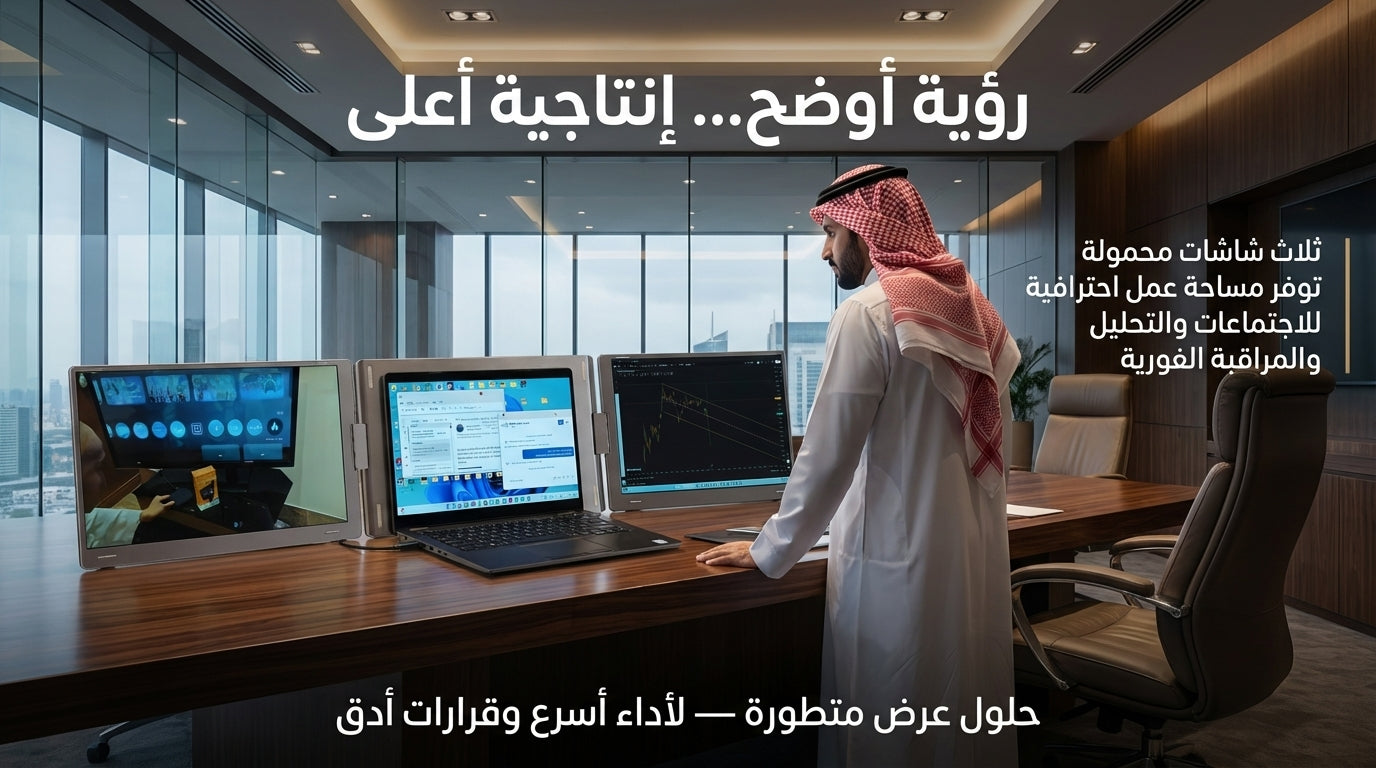 الشاشات المتعددة المحمولة موسع شاشة الابتوب