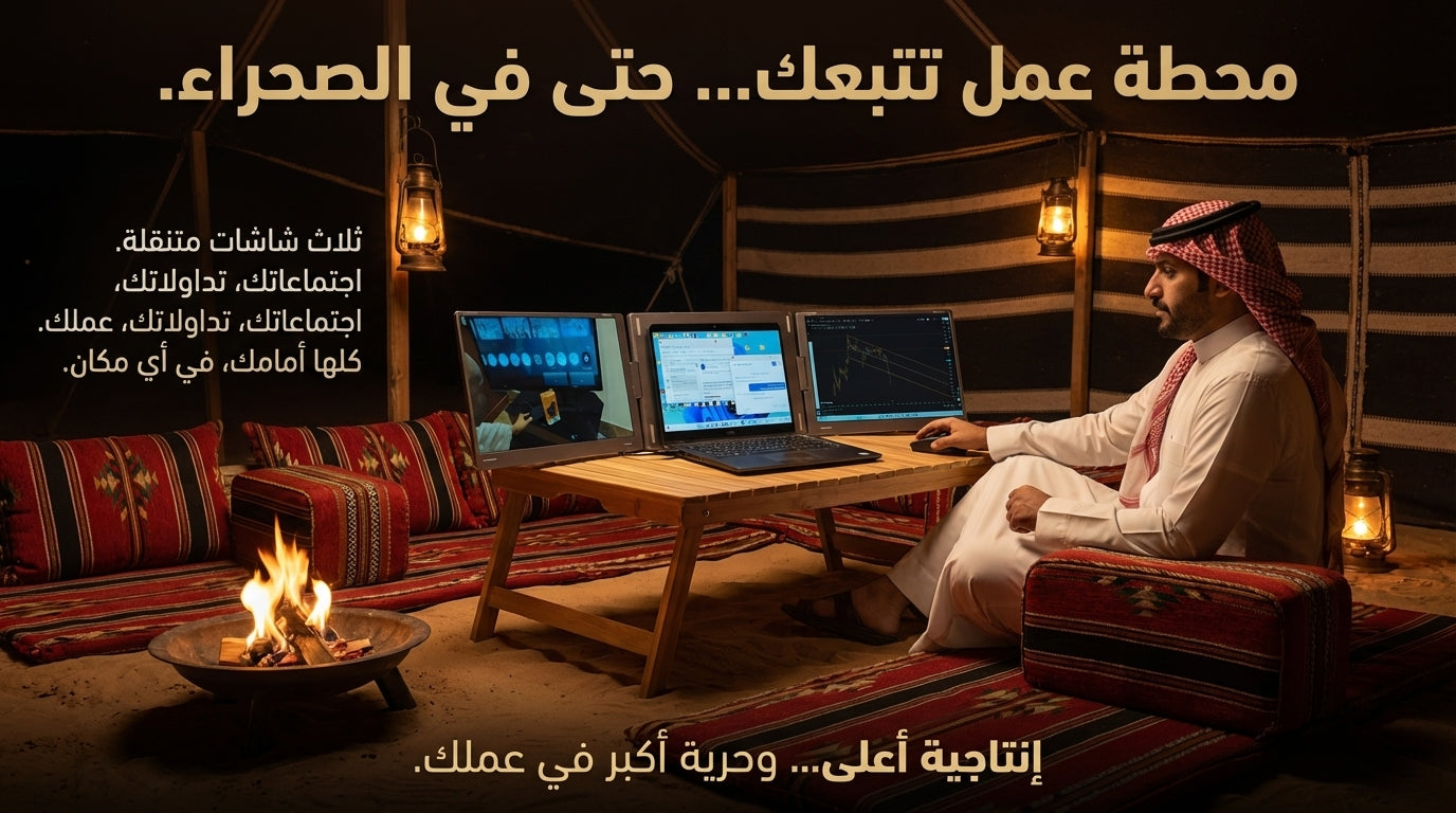 الشاشات المتعددة المحمولة موسع شاشة الابتوب