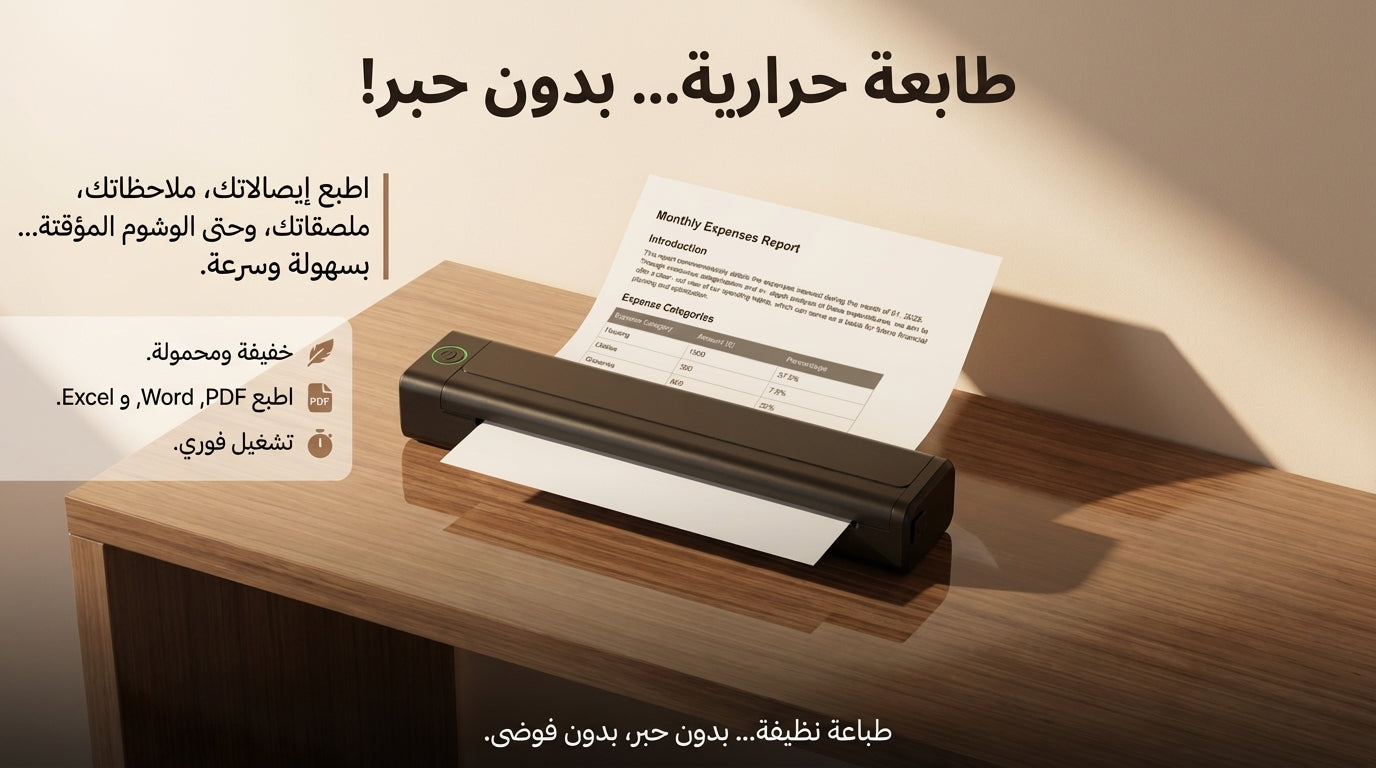 A4 طابعة حرارية متنقلة