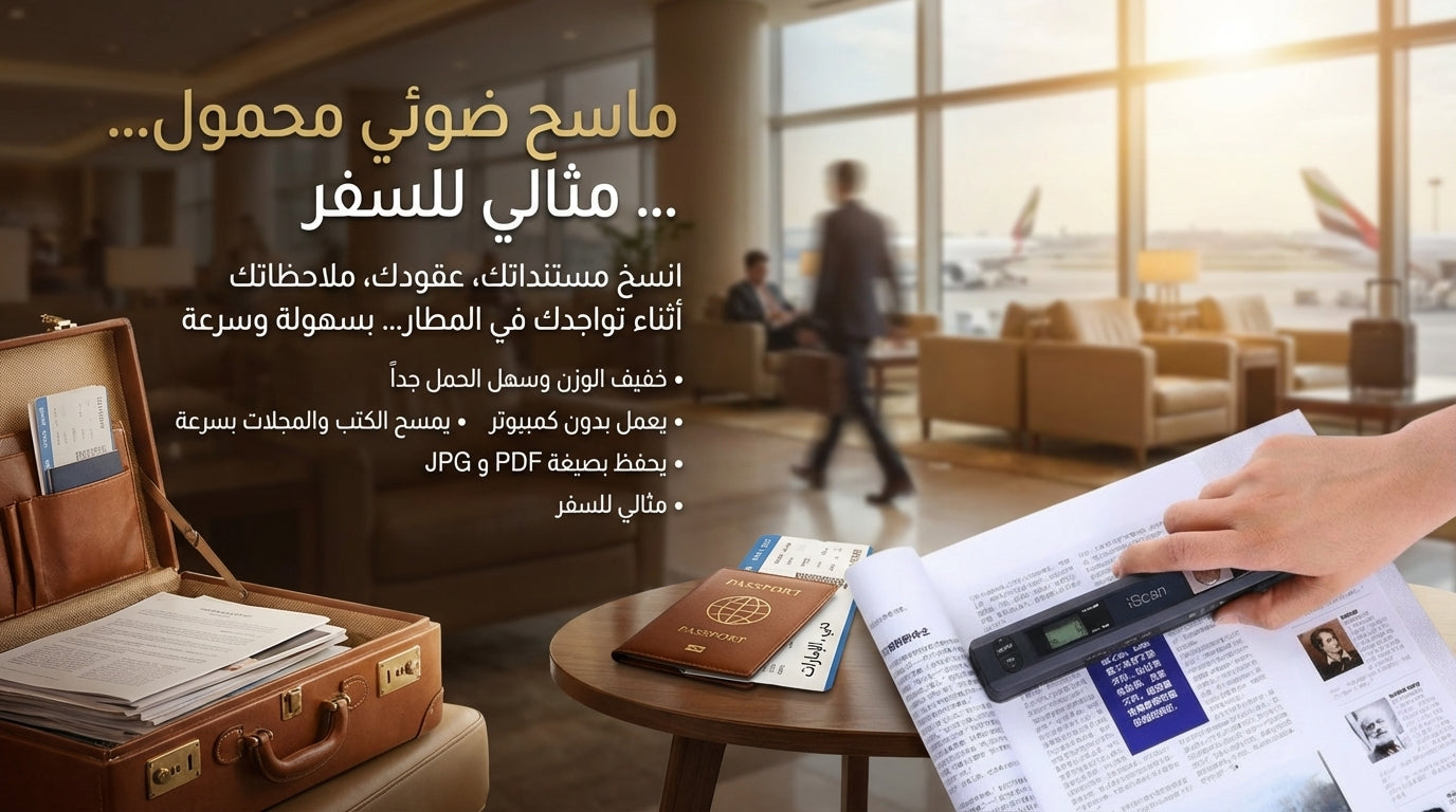 A4 ماسح ضوئي متنقل بالشحن الكهربائي USB