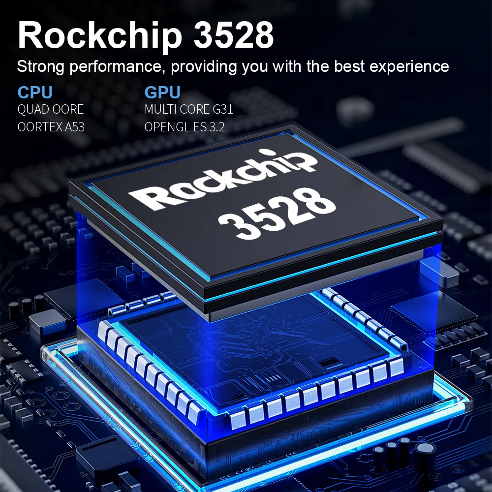 تي في بوكس ذكي يدعم  8K بلوتوث RK3528 واي فاي من 4 جيجا ال 128 جيجا