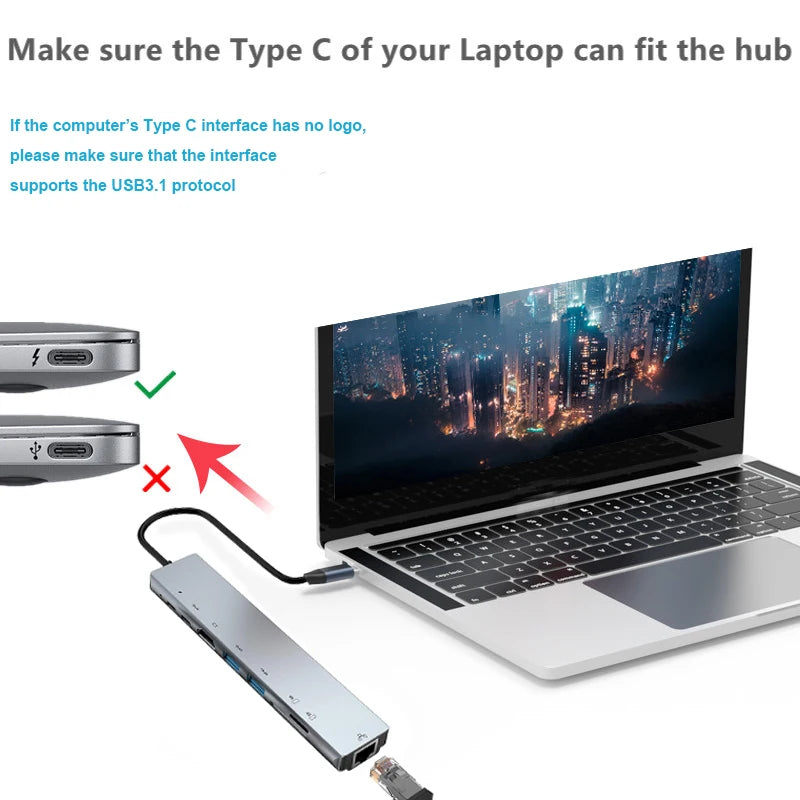 موزع USB مع  مخارج متعددة