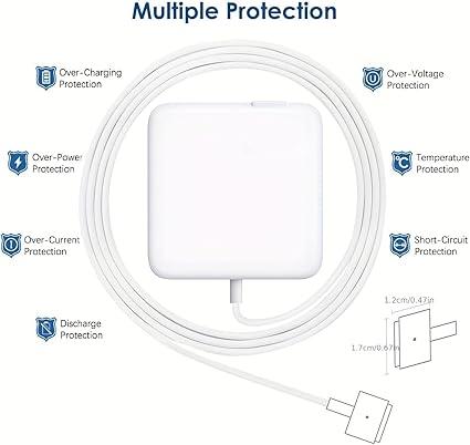 شاحن لابتوب أبل 45/ 60 /85واط   MagSafe2