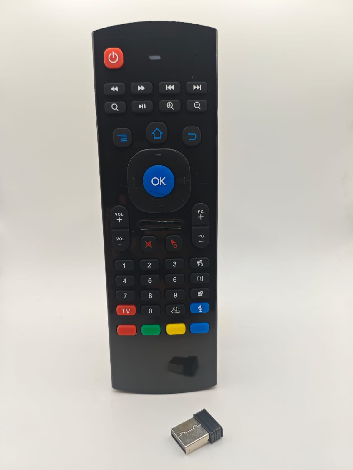 ريموت يونيفيرسال اير ماوس صوتي مع وصلة يو إس بي   Remote Control Air Mouse Universal Voice with USB Receiver